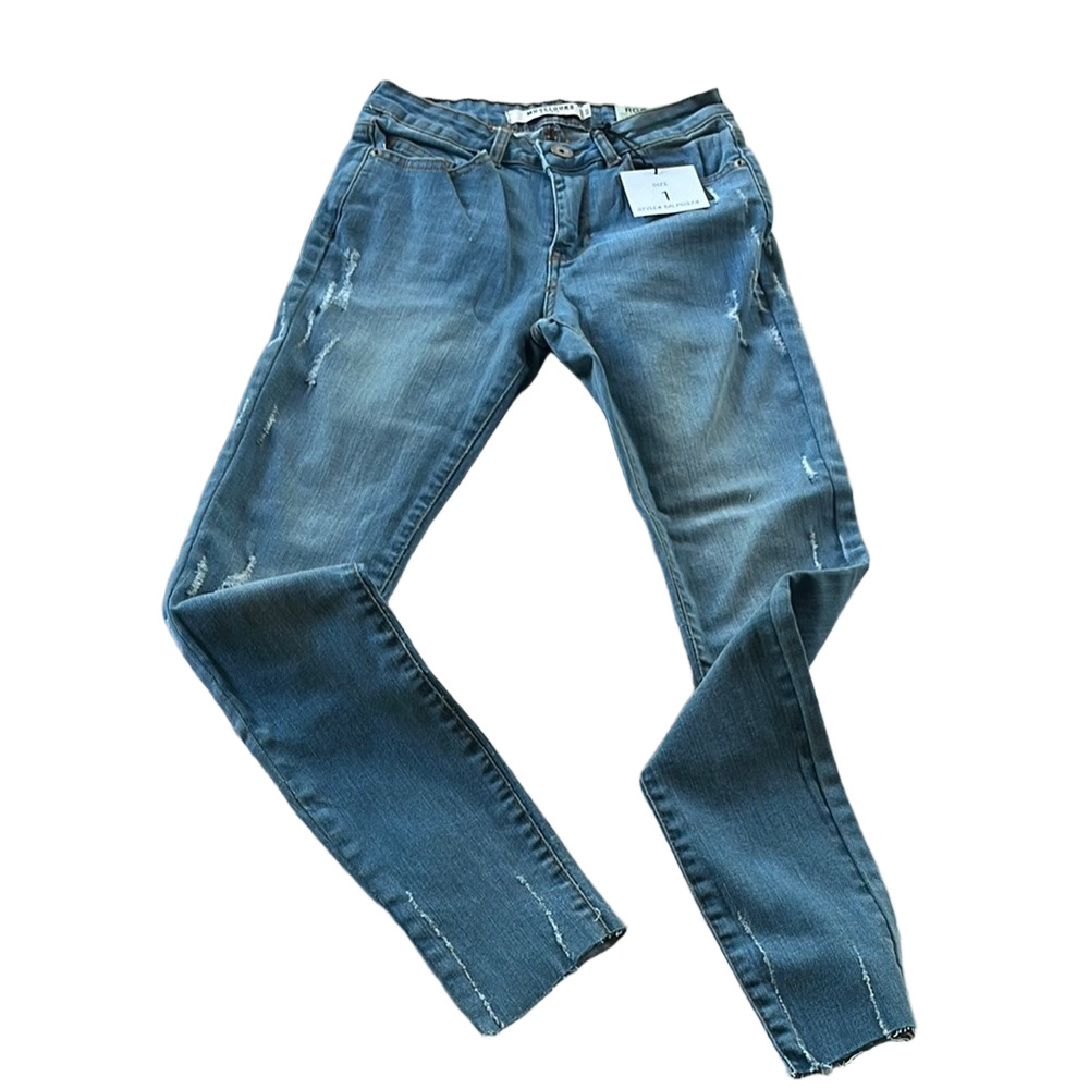 Ergobaby Blue Distressed Skinny Jeans